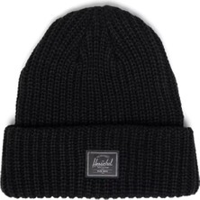 Hesrchel Herschel Herschel | Kalın Örgü Bere Siyah Fitilli Desen Unisex Bere