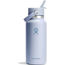 Hydro Flask Geniş Kapak Pipetli Termos 946 ml (32 Oz) - Surf Mavi