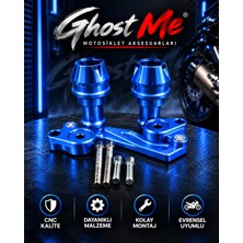 Jiekai Ghost Me Yamaha Nmax 125-155 Cnc Egzoz Koruma Takozu Mavi