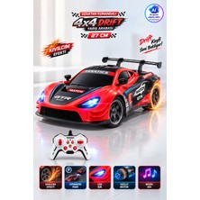 Yıldırım Oyuncak Uzaktan Kumandalı Kıvılcım Efektli 4x4 Drift Yarış Arabası 27CM – Şarjlı Müzikli Işıklı Rc Spor Araba