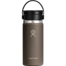 Hydro Flask Geniş Flex Sip Kapaklı Termos 473 ml (16 Oz) - Sandpiper Kahverengi