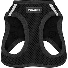 Uravas Store Voyager Step-In Air Köpek Koşum Takımı - Küçük ve Orta Ölçekli Köpekler Için Yeleğe Tüm Hava Mesh Adım Best Pet Supplies Black, L