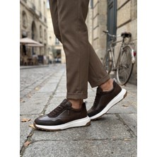 KAFKASLAR AYAKKABI Hakiki Deri Spor Model Ortopedik Casual Erkek Ayakkabı
