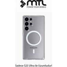 Mtl Samsung S25 Ultra Uyumlu Animasyonlu Şeffaf Magsafe Şarj Destekli Sararmayan Sert Origin Kılıf