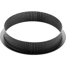 Karadağ Metal Exoglass Delikli Tart Kalıbı 8 cm H:2.5
