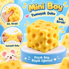 Generic Cheese Squishy - Mini Peynir Küpü Squishy Oyuncak – Yumuşak Sıkılabilir Duyusal Oyuncak