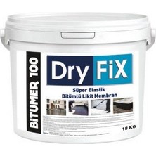Dryfix Bıtümer100 Süper Elastik Bitümlü Likit Membran 18 Kg Yüksek Elastikiyet Özelliği