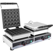 Remta Çiftli Yuvarlak Bubble Waffle Makinesi Elektrikli - W23