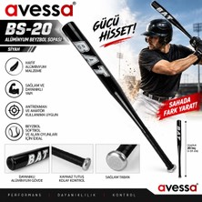 Avessa Bs-20 Alüminyum Beyzbol Sopası Siyah