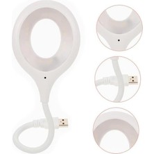 Cotton Soft Portatif Akrobatik 20 Smd Ledli USB Gece Kitap Okuma Çalışma Lambası (Powerbank Uyumlu)