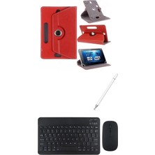 Jolita Lenovo Tab K12 12.1" Uyumlu Kılıf Bluetooth Klavye Dokunmatik Kalem