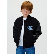 Calvin Klein Erkek Siyah Calvin Klein Varsıty Jacket Siyah Çocuk Ceket