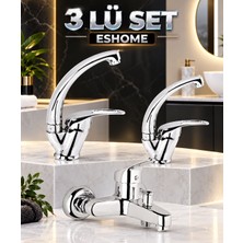 ESHOME Eskara 3 Lü Set Mutfak Lavabo Banyo Bataryası