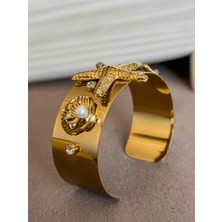 Dore Collection Deniz Yıldızı-Pirinç Kelepçe