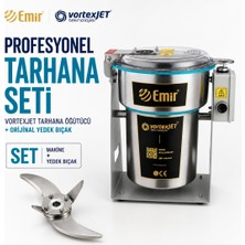 Emir Vortexjet Tarhana Öğütücü | Elektrikli Kuru Gıda Değirmen Makinesi 1500 gr 28.000 Devir – Profesyonel Tarhana Seti (Orijinal Yedek Bıçak Dahil)