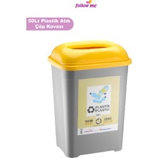 Follow Me Plastik Atık Geri Dönüşüm Kutusu (50 Litre) -FM415404