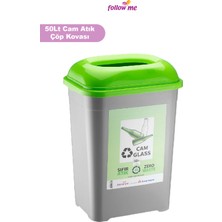 Follow Me Cam Atık Geri Dönüşüm Kutusu (50 Litre) -FM415401