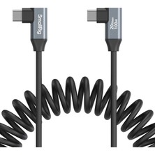 Smallrig 4793 Usb-C (Açılı) - Usb-C (Açılı) Sarmal Veri Kablosu