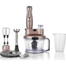 Schafer Meister 17 Parça Rose Gold Çoklu Blender Seti 1000 W Güç ve 1,5 lt Kapasite