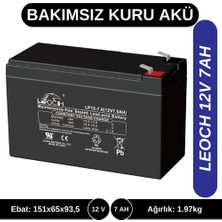 LEOCH 12V 7AH KURU TİP AKÜ