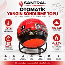 Santral Yangın Otomatik Yangın Söndürme Topu 70°c Aktivasyon Abc %90 Kuru Toz