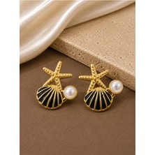 Dore Collection Deniz Yıldızı Çelik Küpe