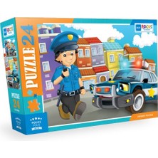 Blue Focus Police (Polis) - Puzzle 24 Parça