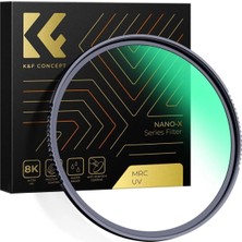 K&f Concept 105MM Nano-X Mc-Uv 28 Çok Katmanlı Kaplamaya Sahip  Koruma Filtresi 8k Ultra Hd