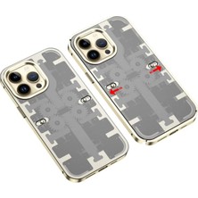 Uravas Store Mey Ithalat®   iPhone 13 Pro Max Kılıf Mekanik Bumper Kapak - Gold