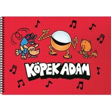 Akademi Çocuk Köpek Adam Resim Defteri Kırmızı Çocuk