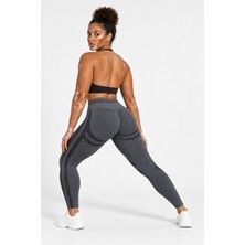 Gymhams Line Contour Çizgili Yüksek Bel Kalça Şekillendirici Seamless Tayt