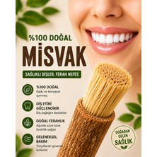 GÜLİSTANHAC Premium Misvak (1 Adet) – Geleneksel Ağız ve Diş Bakımı Için Doğal Temizleme Çubuğu