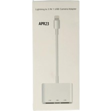 Uravas Store Mey Ithalat®  APR23 Iphone Otg 3in1 - Beyaz