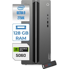 Lenovo Loq Tower 17IAX10 Intel Core™ Ultra 9 275HX Aı 128GB Ddr5 256GB SSD Nvıdıa 8GB/RTX5060 WIN11HOME Gaming Masaüstü Bilgisayar 91AY007GTRH36+ZETTAUSBBELLEK