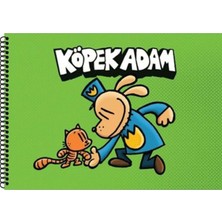 Akademi Çocuk Köpek Adam Resim Defteri Yeşil Çocuk
