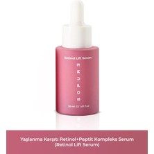 Sopure Retinol Lift Serum-Kırışıklık Karşıtı %0.3 Retinol ve Peptit İçeren, Leke ve Yaşlanma Karşıtı Gece Bakım Serumu-30 ML