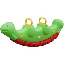 King Kids Yeşil Tırtıl Tahterevalli Eğlenceli ve Dayanıklı Oyun Arkadaşı