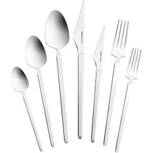 Karaca Elegance Nil 84 Parça 12 Kişilik Çatal Kaşık Bıçak Takımı Şık Tasarım ve Paslanmaz Çelik