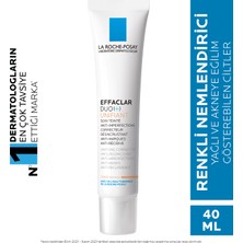 La Roche-Posay Effaclar Duo(+) Renkli Orta Krem 40 ml Akneye Eğilim Gösteren Hassas Ciltler İçin Temizleyici