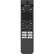 Herz Philips ile Uyumlu Model 50PUS7000/12 Android LED Tv Kumandası-Mikrofonsuz
