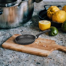 Astera Granit Kaplama Döküm Yuvarlak Mini Yumurta ve Sos Tavası 14 cm