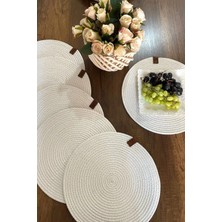 Zeria Home 6 Adet Jüt Supla / Amerikan Servis Lux Sunum Tabak Altlığı