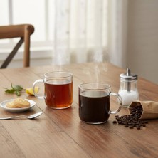 Astera 2'li Borosilikat Çift Cidarlı Cam Kupa 380 ml Isıya Dayanıklı