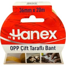 Dorasan 36 mm x 20 M Opp Çift Taraflı Bant