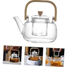 Astera 1000 ml Bambu Saplı Isıya Dayanıklı Borosilikat Cam Demlik