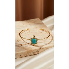 Dore Collection Kaplumbağa Figürlü Pirinç Çıtır Bileklik