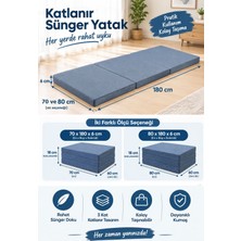 Tuğra Sünger Katlanır Sünger Yatak 70X180X6 VE80X180X6