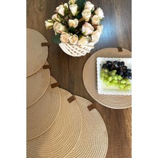 Zeria Home 6 Adet Jüt Supla / Amerikan Servis Lux Sunum Tabak Altlığı