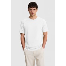 U.S. Polo Assn. Erkek Beyaz Basic Tişört 50327022-VR013