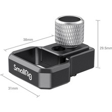Smallrig 3000S A7S Iıı Kafes Için HDMI Kablo Kelepçesi
